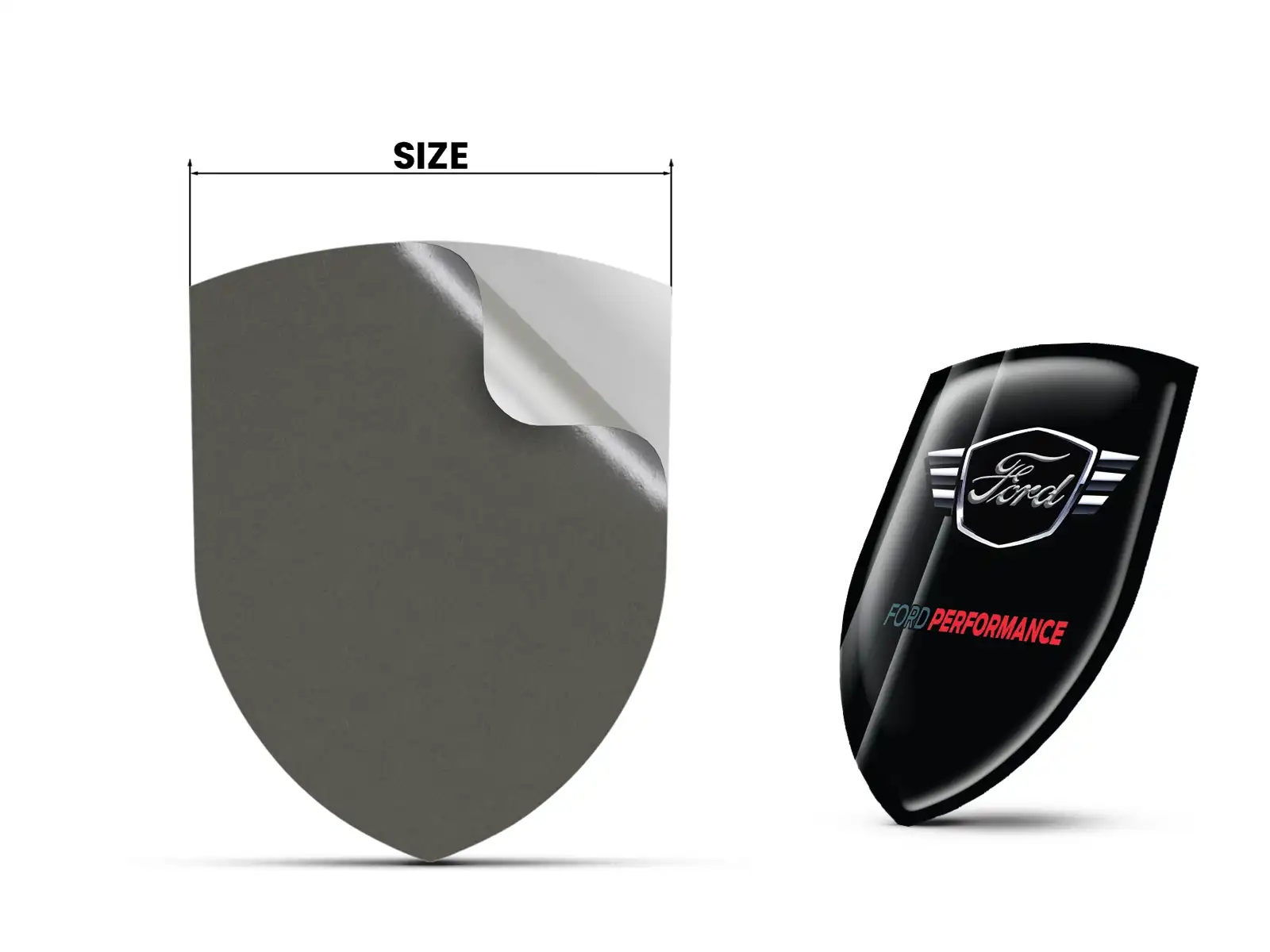 Ford Logosticker Premium Hochwertig Robust Gedruckt